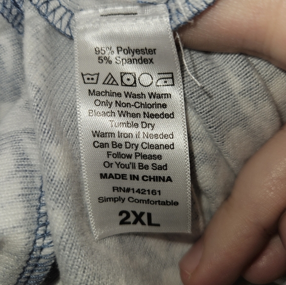 LulaRoe Womans Blue/White Button Up Dress Size 2xl - Picture 12 of 12